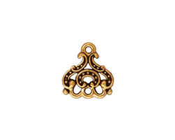 TierraCast Antique Gold (plated) Empress Link 13x14mm