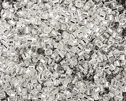 TOHO Crystal (with Silver Lining) Hex 11/0 Seed Bead