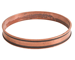 Nunn Design Antique Copper (plated) Channel Bangle Bracelet 70mm