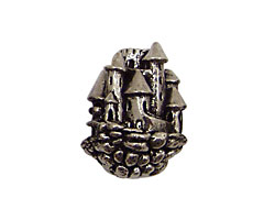 Green Girl Pewter Floating Castle 22x18mm