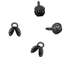 WireLace Gunmetal Clamshell 10x8mm
