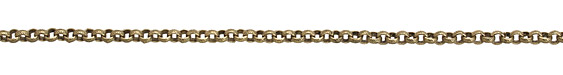 Antique Brass (plated) Textured Rollo Chain