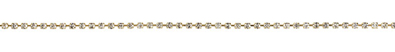 Gold (plated) Rhinestone Chain 3mm