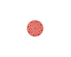 Lillypilly Red Lace Anodized Aluminum Disc 11mm, 24 gauge