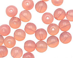 Czech Glass Milky Pink Round 8mm