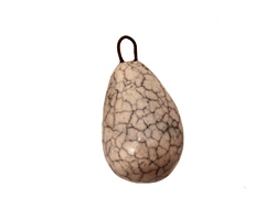 Earthenwood Studio Ceramic Crackle Egg 12-13x23-24mm