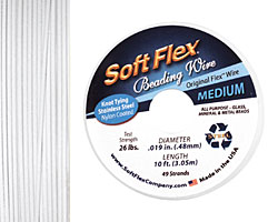 Soft Flex White Quartz .019" (Medium) 49 Strand Wire 10ft.