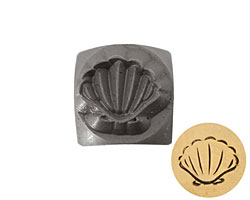 Clamshell Metal Stamp 6mm