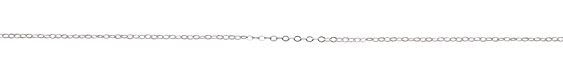 Silver (plated) Tiny Flat Oval Chain