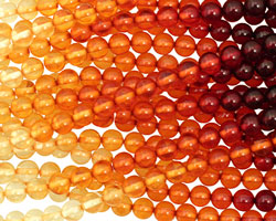 Resin Amber Round 8mm