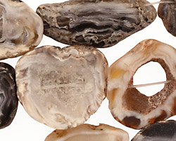 Druzy Agate Sliced Pieces 18-30x15-20mm
