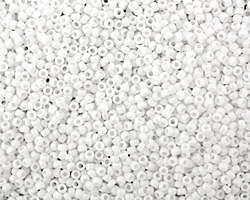 TOHO Matte Opaque White Round 15/0 Seed Bead