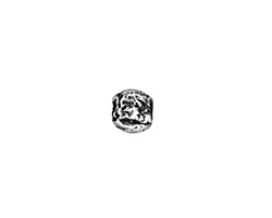 Rustic Charms Sterling Silver Small Round 7mm