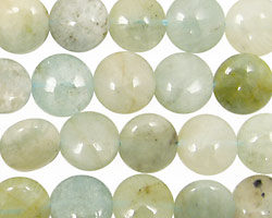 Aquamarine (multi) Puff Coin 10mm