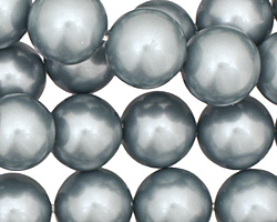 Slate Shell Pearl Round 14mm