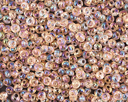 TOHO Transparent Rainbow Rosaline Magatama 3mm Seed Bead