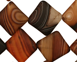 Brown Sardonyx (matte) Diamond 21mm