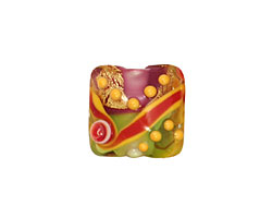 Grace Lampwork Carolina Parakeet Pillow 15mm