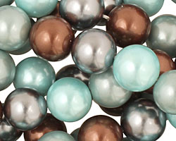Muddy Spring Mix Shell Pearl Round 12mm