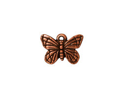 TierraCast Antique Copper (plated) Monarch Charm 16x11mm