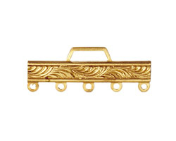 Brass Scrolling Bar 1-5 Link 32x12mm