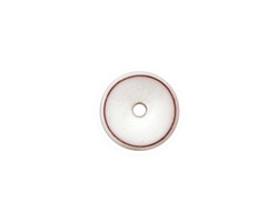 C-Koop Enameled Metal White Chip 3-4x12-13mm