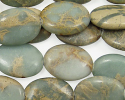 Impression Jasper Flat Oval 18x13mm
