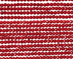 Coral Faceted Round 2mm