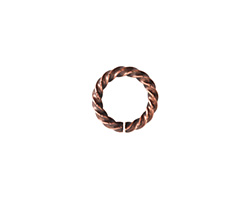 Nunn Design Antique Copper (plated) Large Rope Jump Ring 12mm