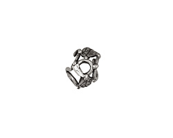 Rustic Charms Sterling Silver Curly Vine Bead Cap 7x11mm