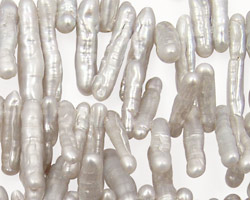 Silver Twig Biwa Stick Top-Drilled 3-4x15-20mm