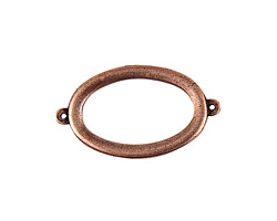 Nunn Design Antique Copper (plated) Grande Oval Connector 44x25mm