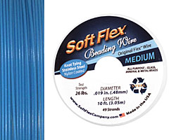 Soft Flex Blue Topaz .019" (Medium) 49 Strand Wire 10ft.