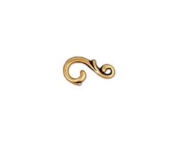 TierraCast Antique Gold (plated) Vine Hook 13x7mm