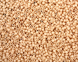 TOHO Opaque Pastel Frosted Apricot Round 15/0 Seed Bead