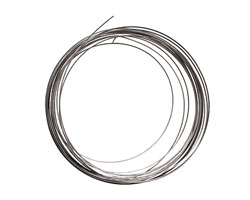 Soft Flex Silver Plated Pewter Half Round Craft Wire 18 gauge, 4 yards