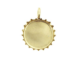 Brass Bottle Cap Bezel 30mm