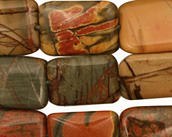 Red Creek Jasper Thin Pillow 18x13mm