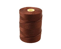 C-Lon Brown Fine Weight (.4mm) Bead Cord