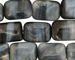 Honey Tiger Eye (blue) Thin Pillow 14x10mm