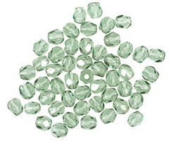 Czech Fire Polished Glass Prairie Green Round 3mm
