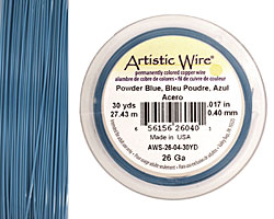 Artistic Wire Powder Blue 26 gauge, 30 yards