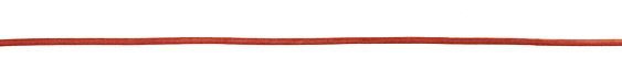 Natural Red Round Leather Cord 2mm