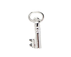 Nunn Design Sterling Silver (plated) Key Toggle Bar 24x10mm