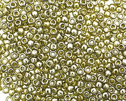 TOHO Gold Lustered Green Tea Round 8/0 Seed Bead