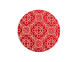 Lillypilly Red Baroque Anodized Aluminum Disc 25mm, 24 gauge