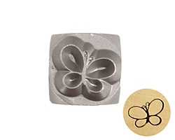 Butterfly Metal Stamp 6mm