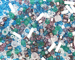 TOHO Fuji White/Green/Blue/Purple Seed Bead Mix