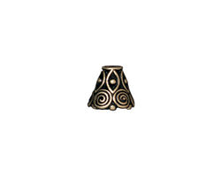 TierraCast Antique Brass (plated) Spiral Cone 8x9mm