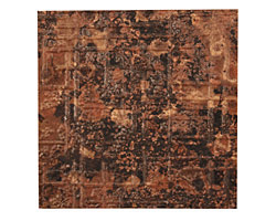 Lillypilly Mottled Bamboo Embossed Patina Copper Sheet 3"x3", 36 gauge
